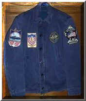 Bob's Navy issue 'Blue Jacket'  Gayle says the jacket is about worn out, but he still wore it even the week he died. 