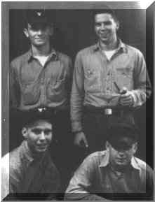 Top - Del Davis,  R.D. Weers, - Bottom -  Robert Groves, John Guy