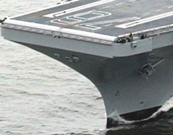 USS Reagan with Ranger's Anchors and Chains